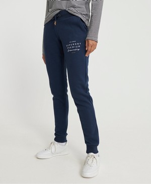 Superdry Applique Női Sportruházat Sötétkék | JOIWN0397